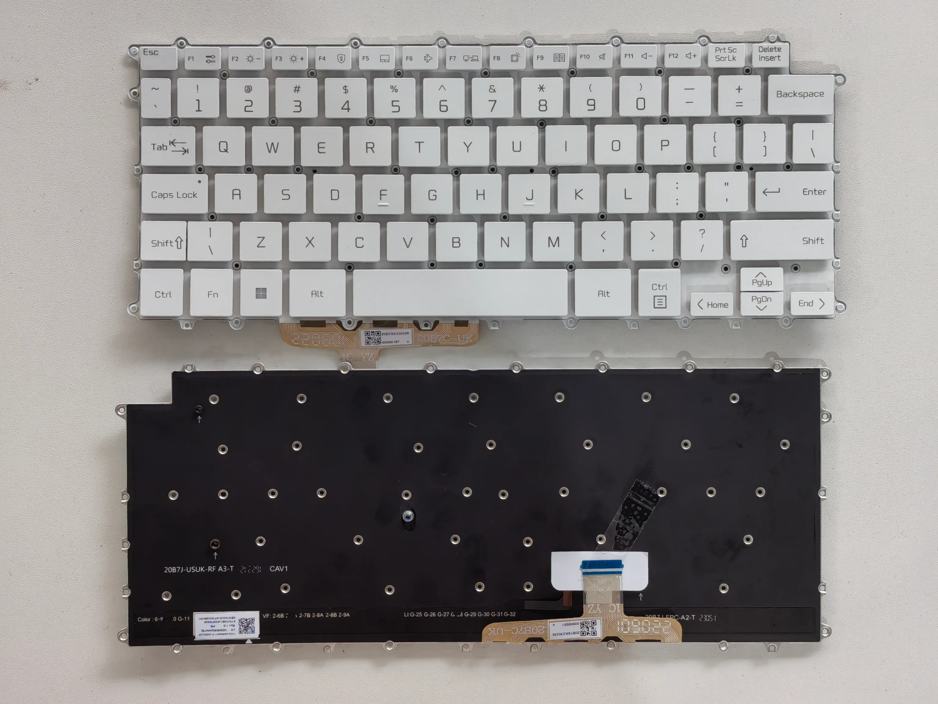 Picture of Laptop US keyboard forNew Replacement Keyboard Laptop For LG 14Z90R/RS WHITE Backlit (OEM) US US Layout